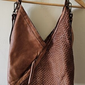 Sundance Woven Origami Leather Bag